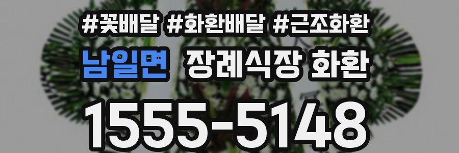 남일면 장례식장 화환