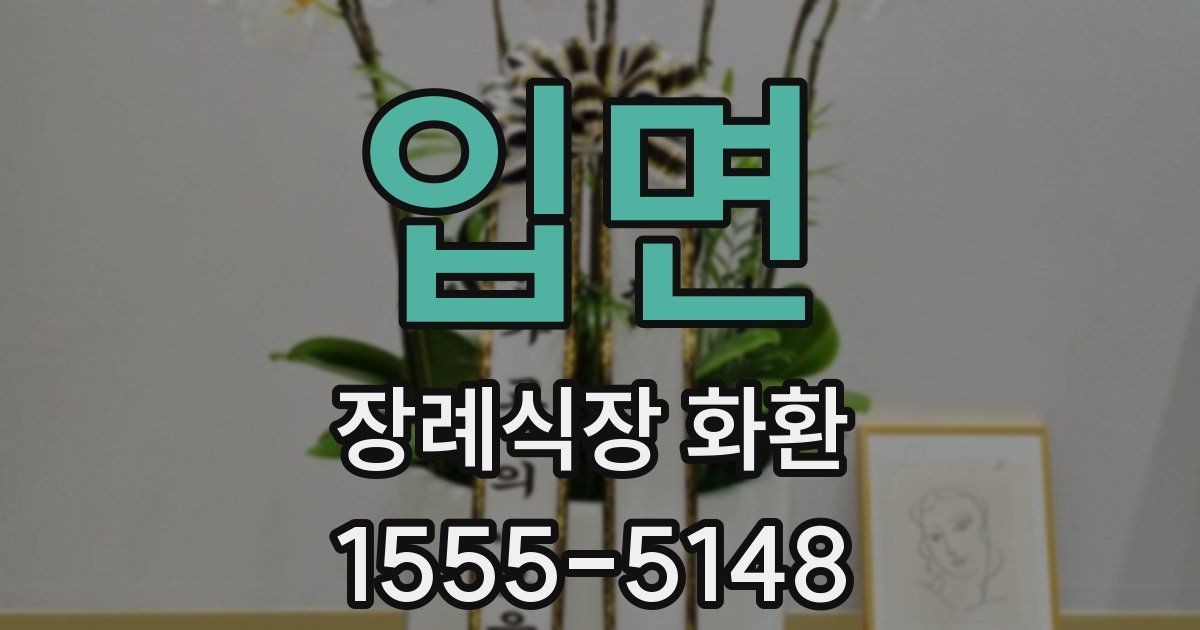 입면 장례식장 화환