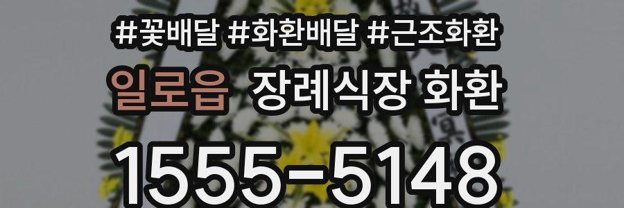 일로읍 장례식장 화환