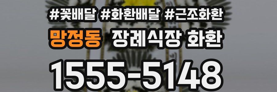 망정동 장례식장 화환