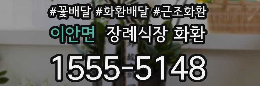 이안면 장례식장 화환
