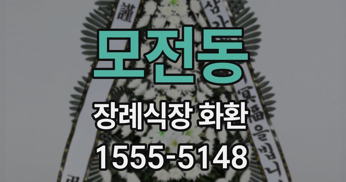 모전동 장례식장 화환