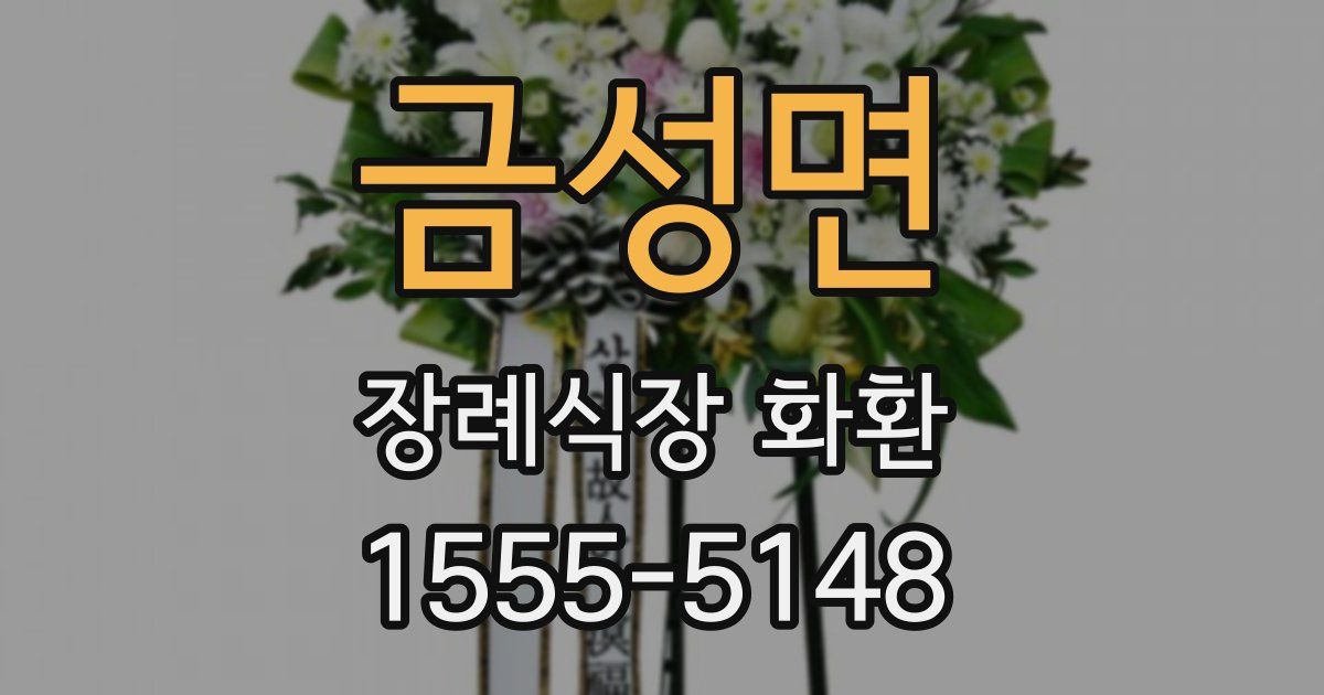 금성면 장례식장 화환
