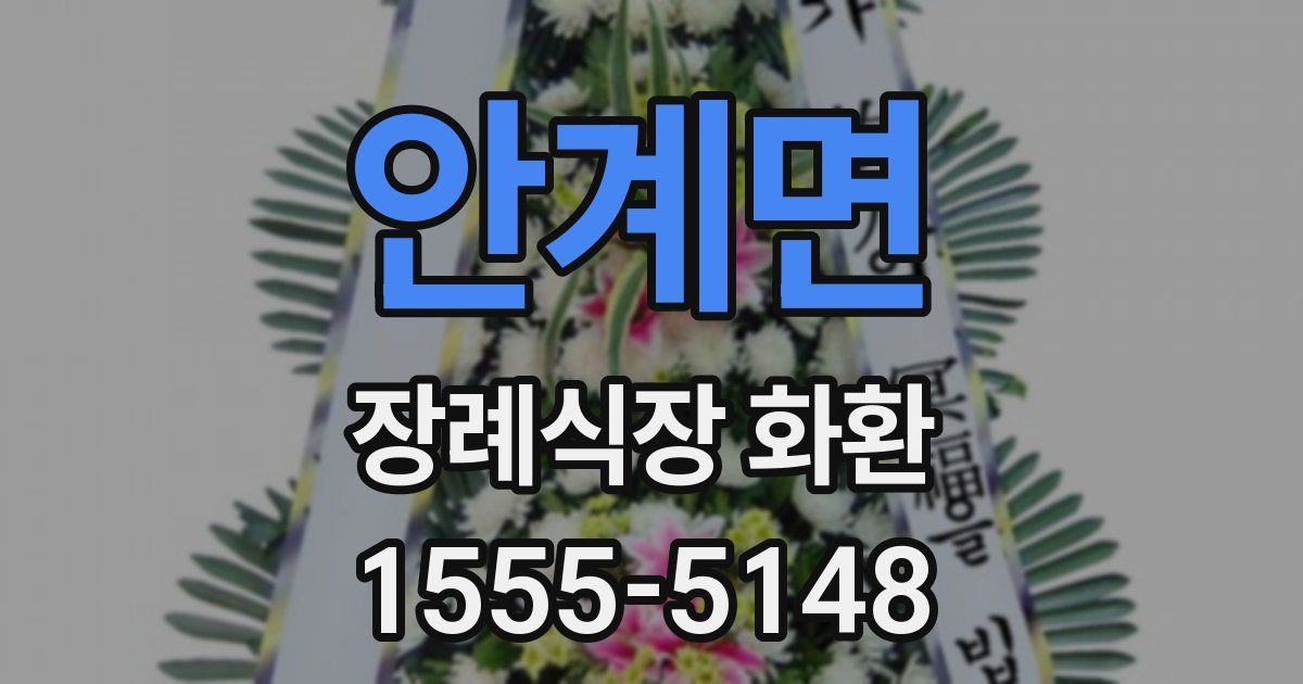 안계면 장례식장 화환
