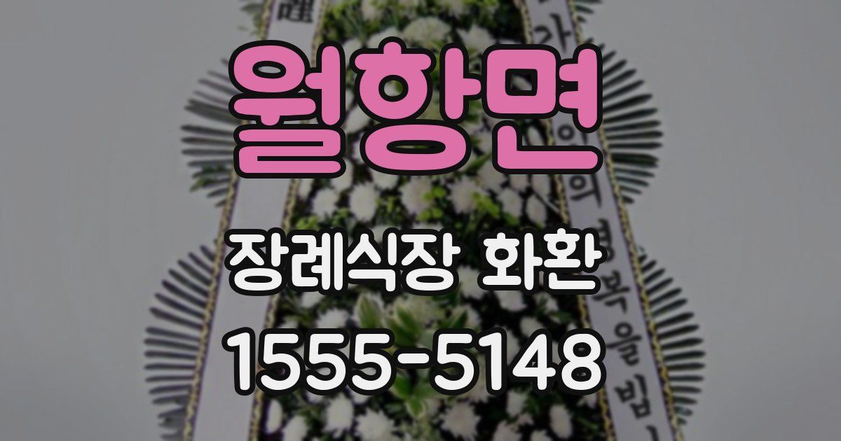 월항면 장례식장 화환