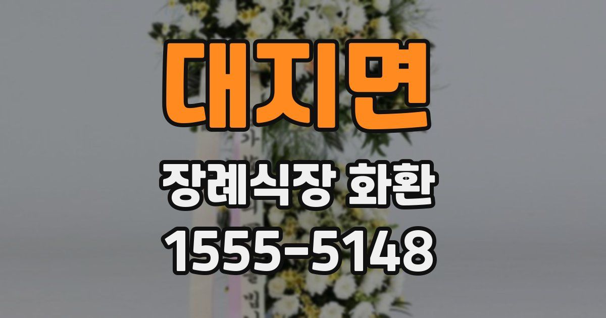 대지면 장례식장 화환