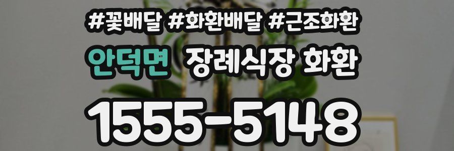 안덕면 장례식장 화환