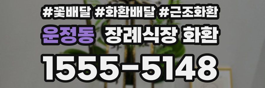 운정동 장례식장 화환