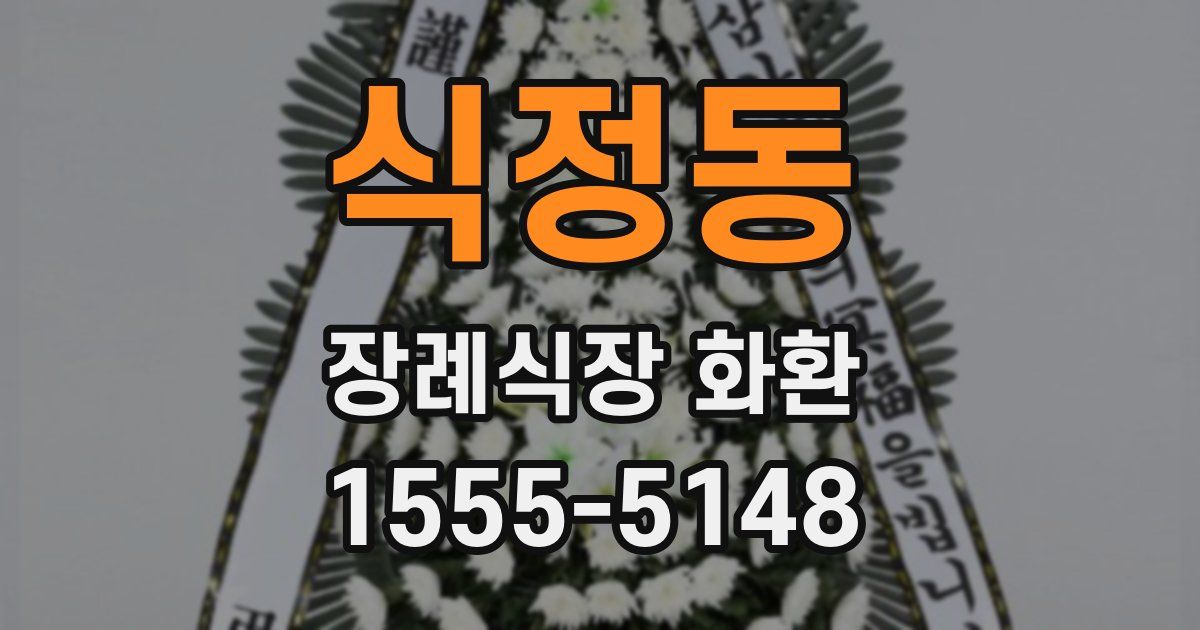 식정동 장례식장 화환