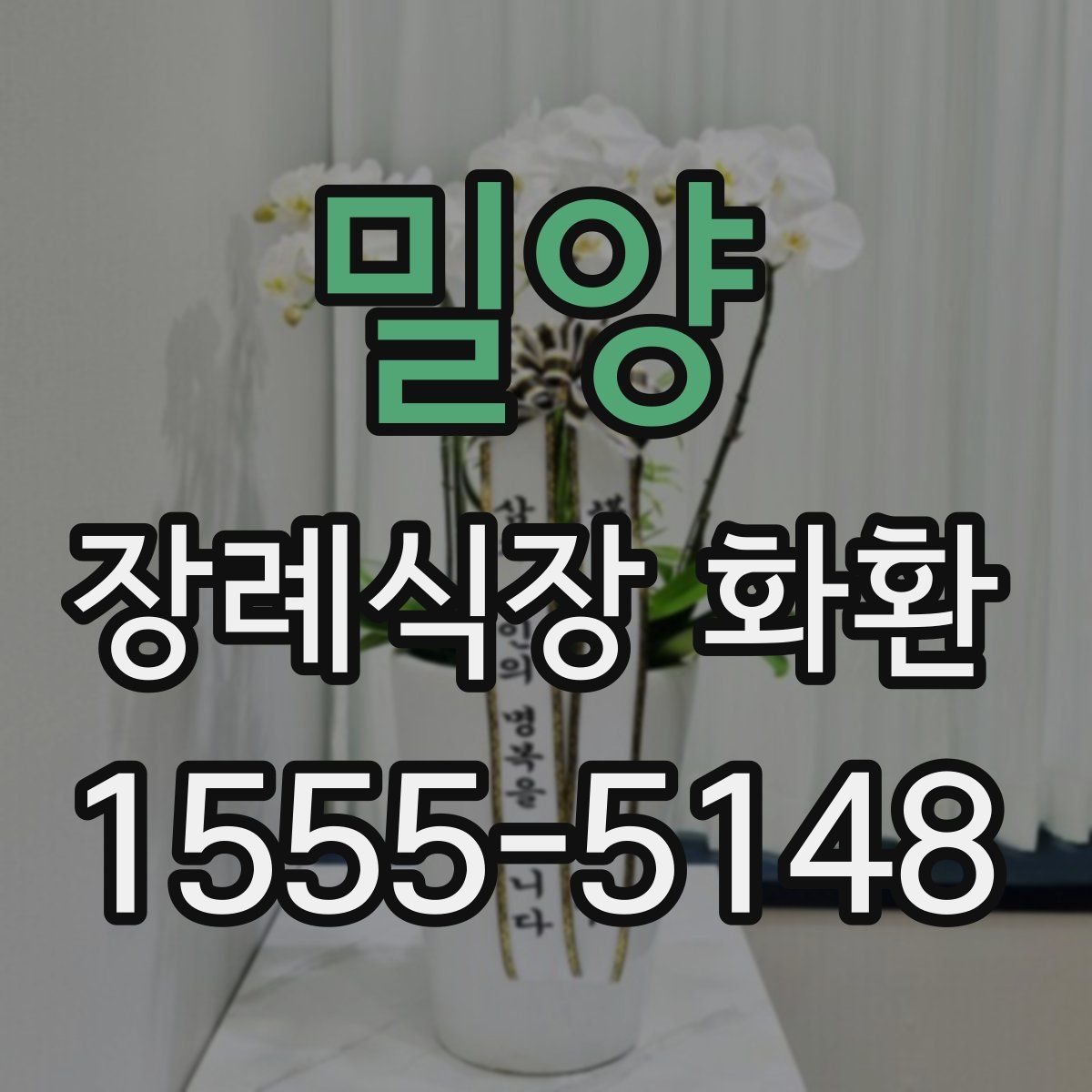 밀양 장례식장 화환
