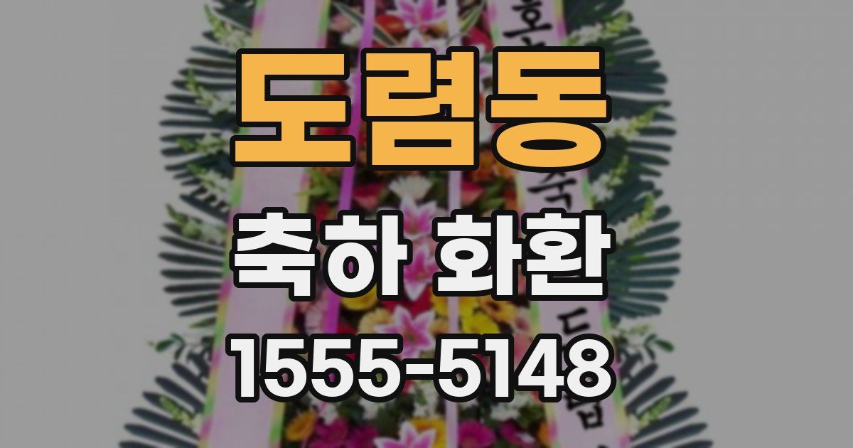도렴동 축하 화환