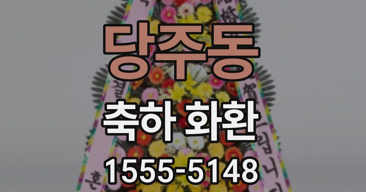 당주동 축하 화환