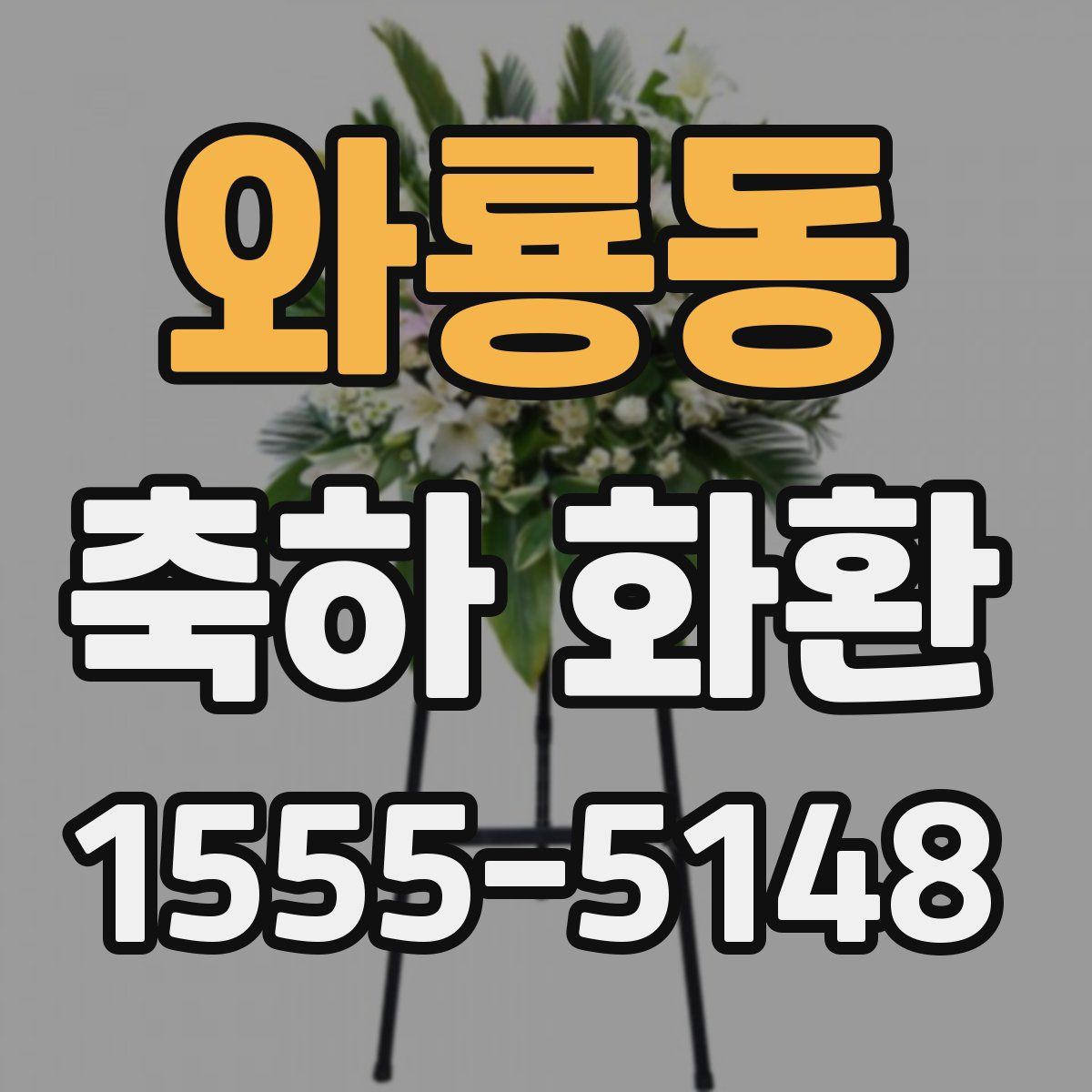 와룡동 축하 화환