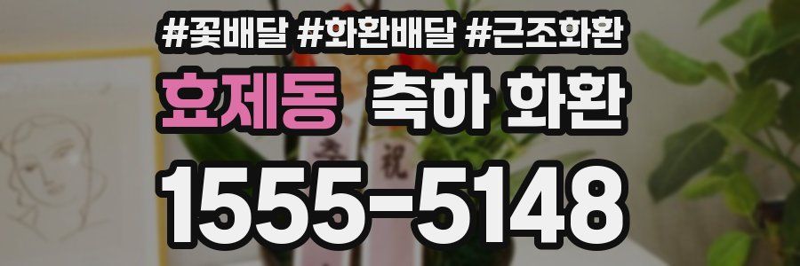 효제동 축하 화환
