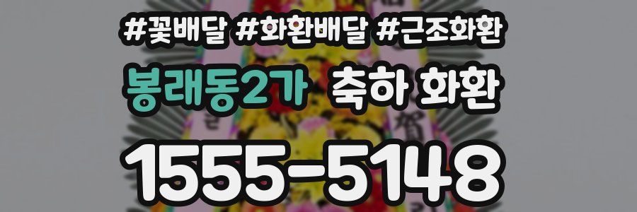 봉래동2가 축하 화환