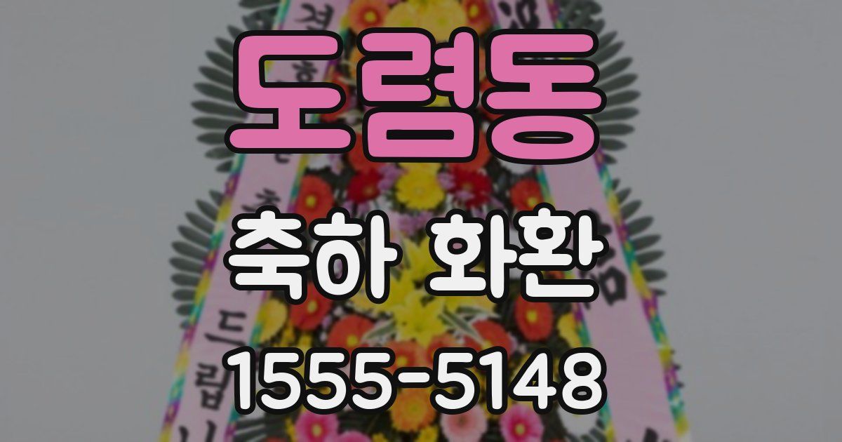 도렴동 축하 화환
