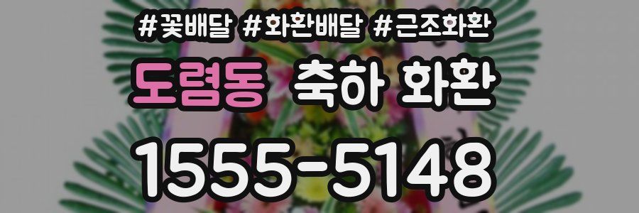 도렴동 축하 화환