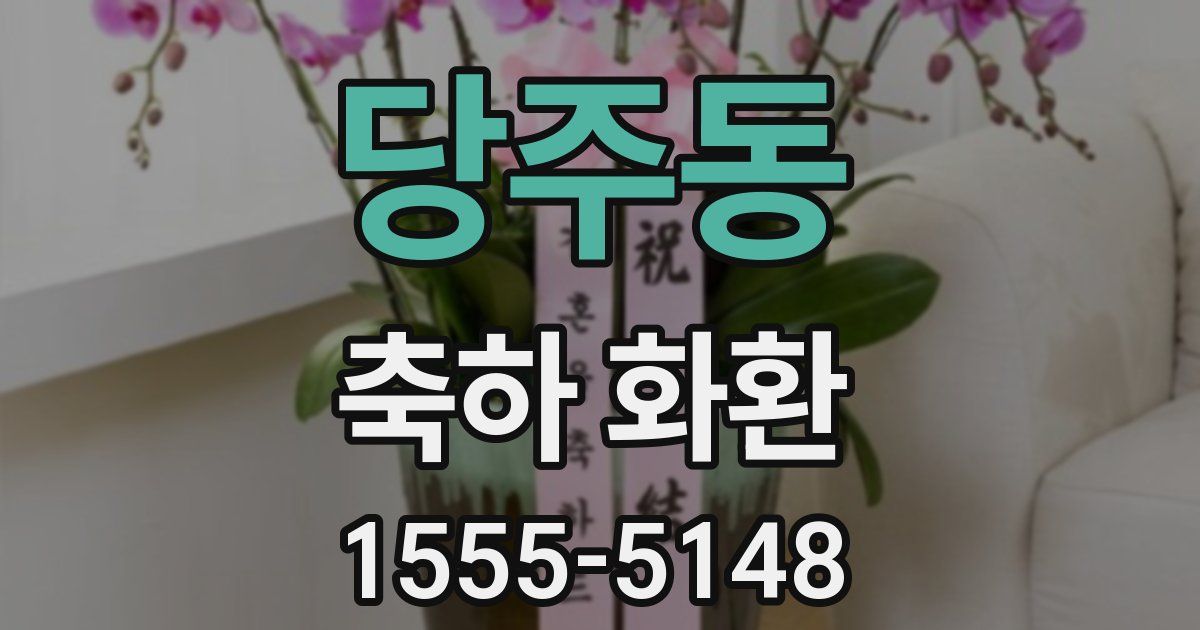 당주동 축하 화환