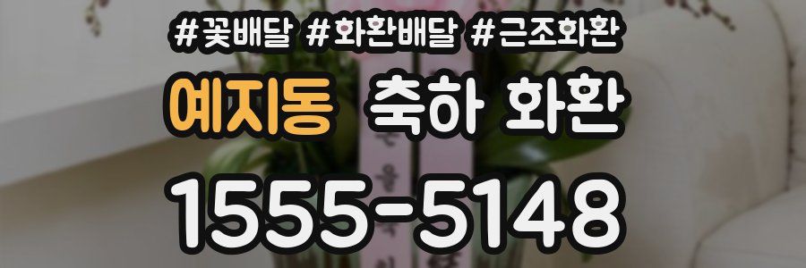 예지동 축하 화환