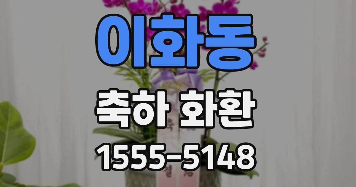 이화동 축하 화환