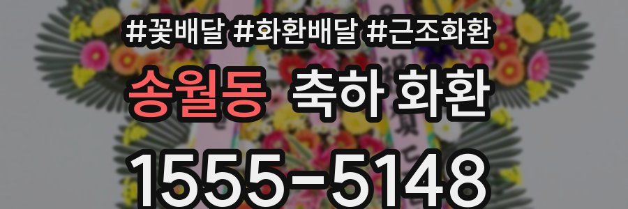 송월동 축하 화환