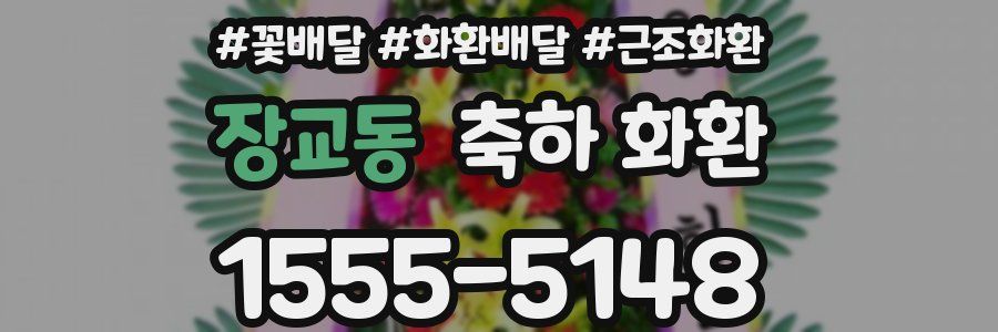 장교동 축하 화환