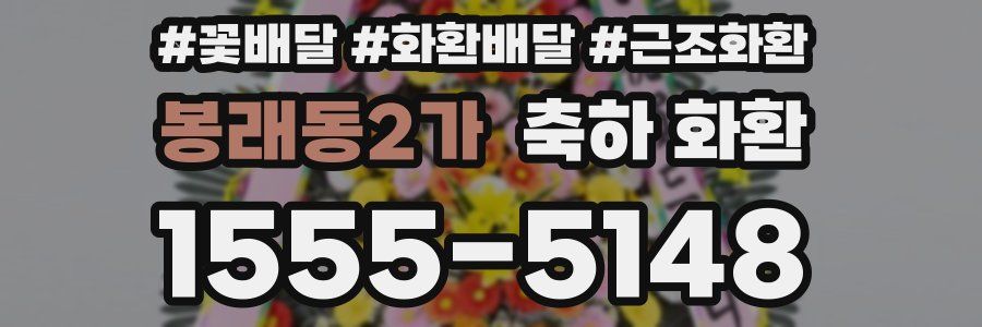 봉래동2가 축하 화환