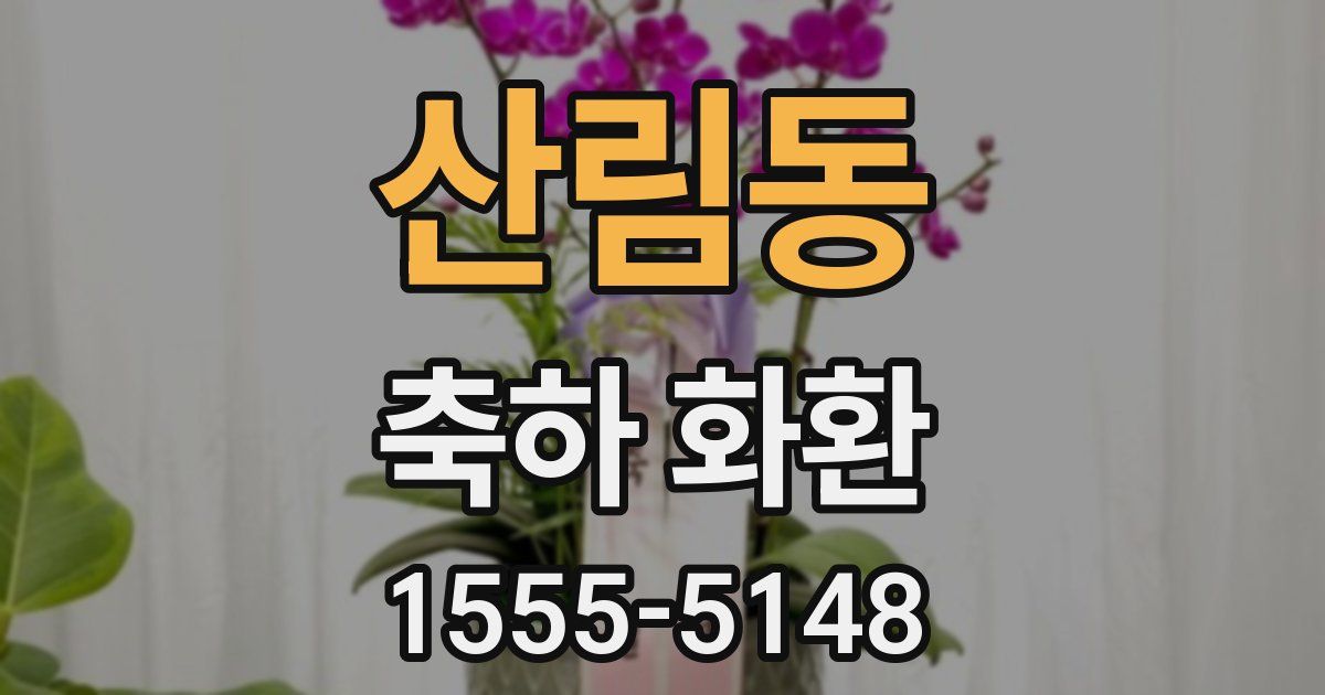 산림동 축하 화환