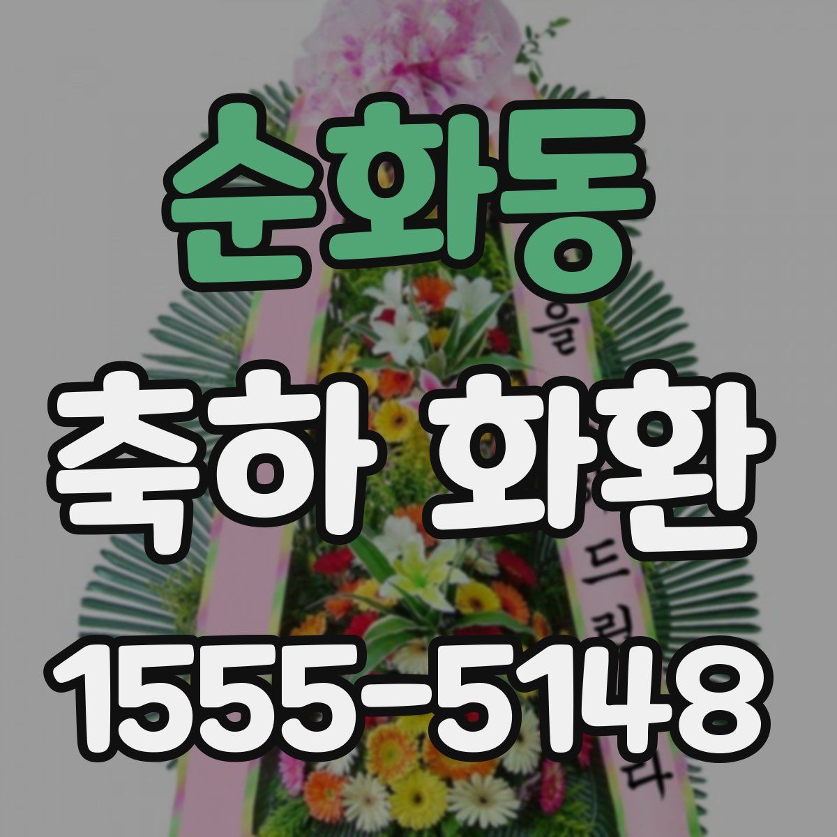 순화동 축하 화환