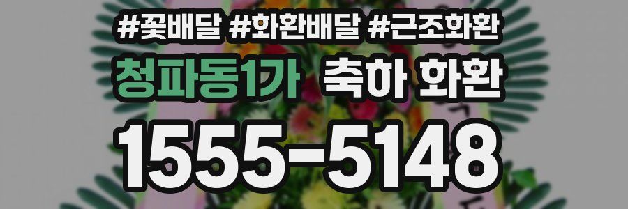 청파동1가 축하 화환