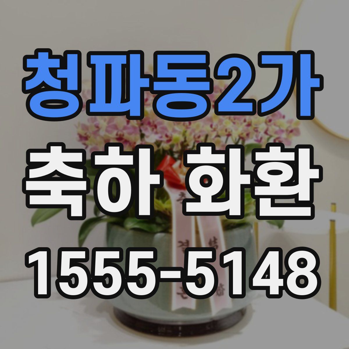 청파동2가 축하 화환