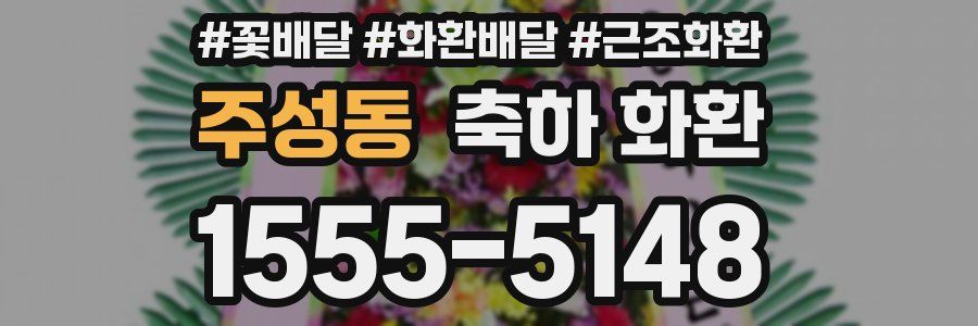 주성동 축하 화환