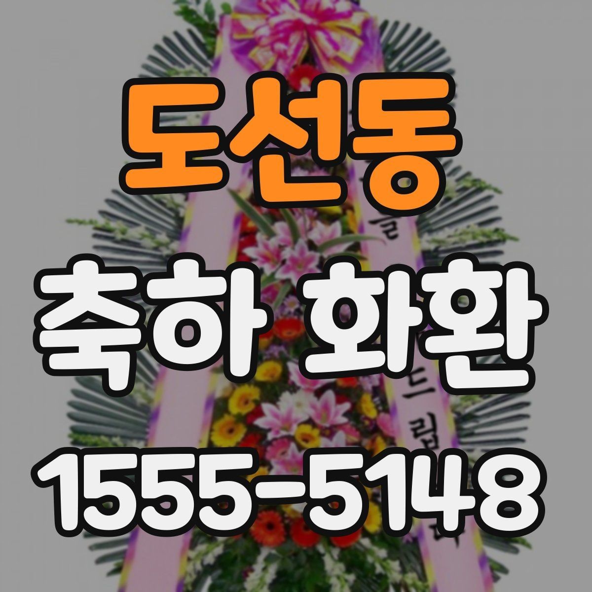 도선동 축하 화환 첫 주문자를 위한 안내