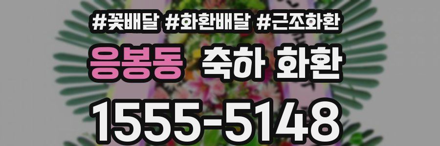 응봉동 축하 화환