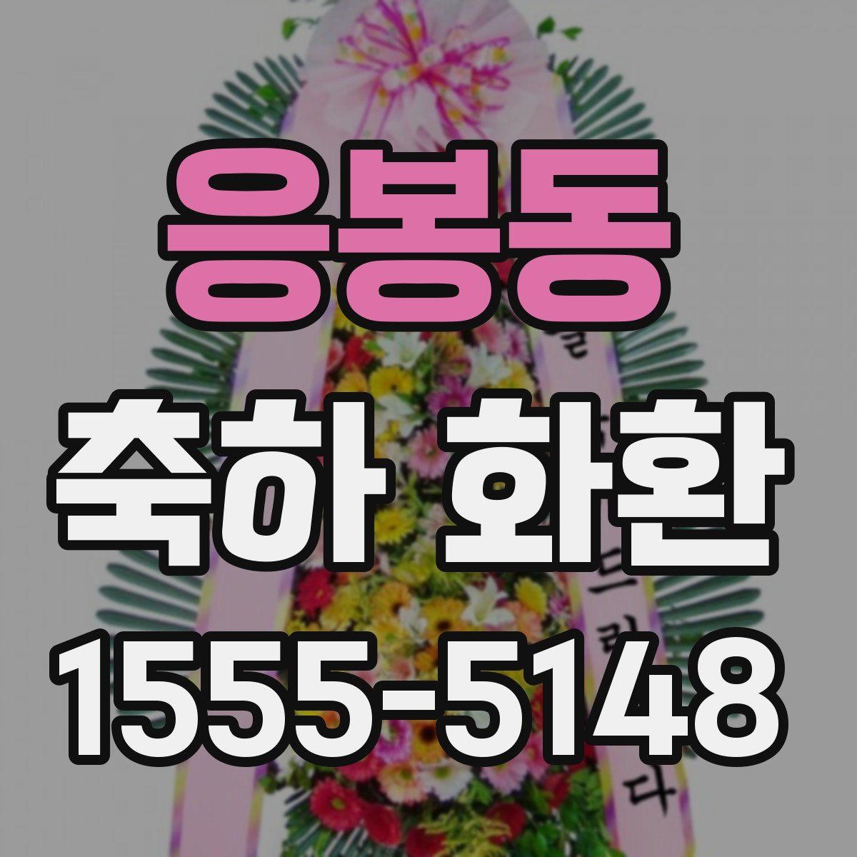 응봉동 축하 화환