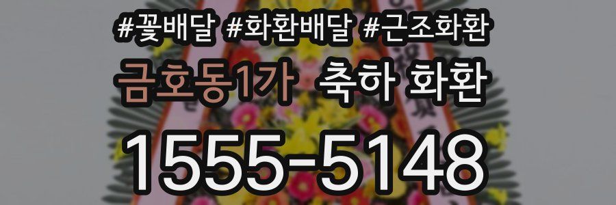 금호동1가 축하 화환