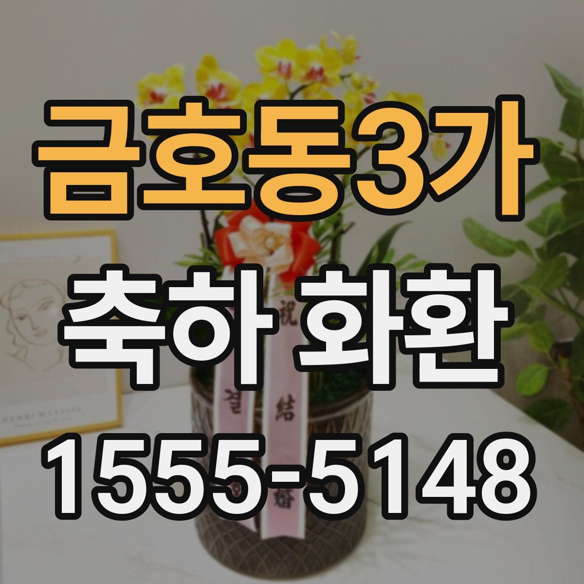 금호동3가 축하 화환