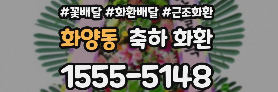 화양동 축하 화환