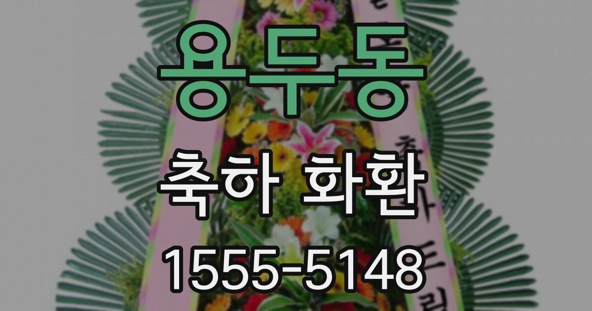 용두동 축하 화환