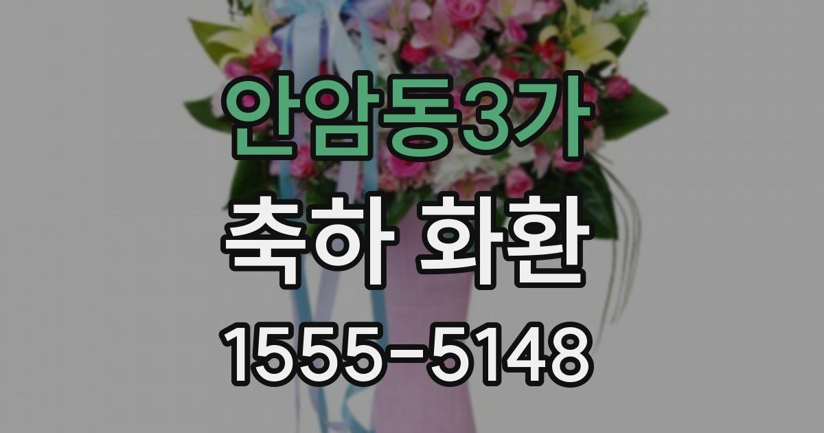 안암동3가 축하 화환