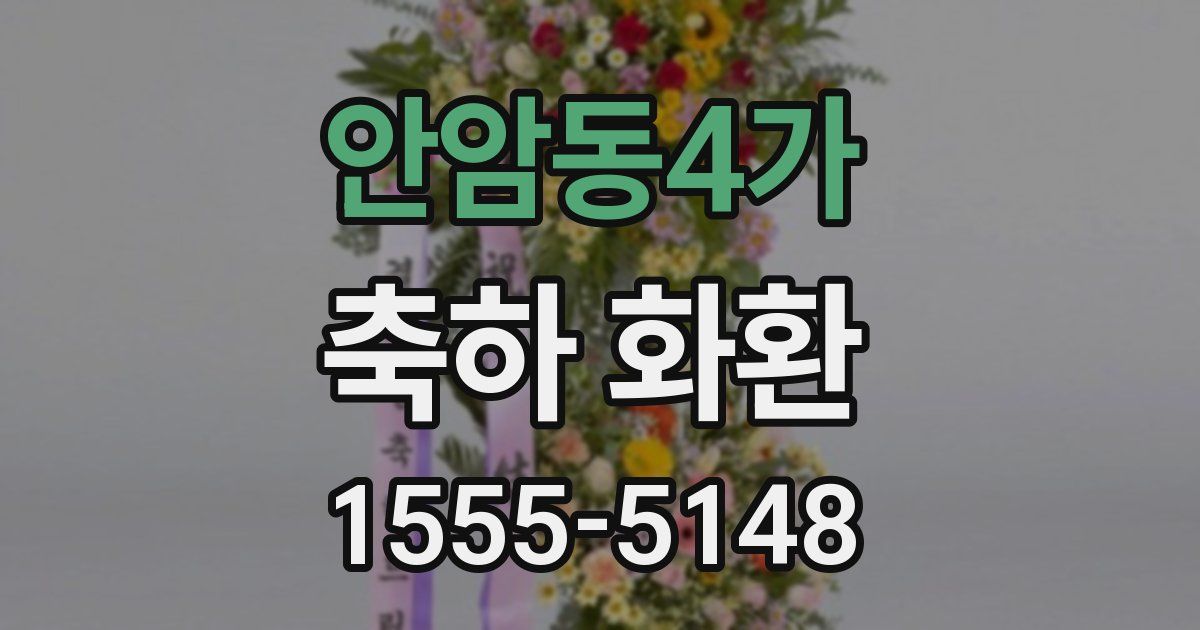 안암동4가 축하 화환