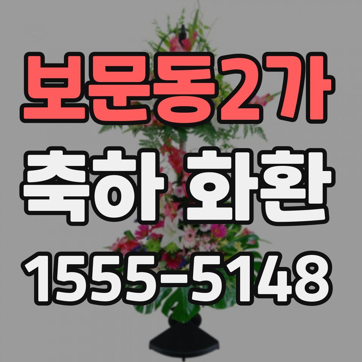 보문동2가 축하 화환