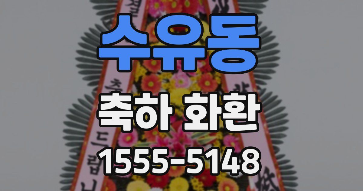 수유동 축하 화환
