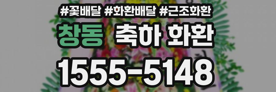 창동 축하 화환