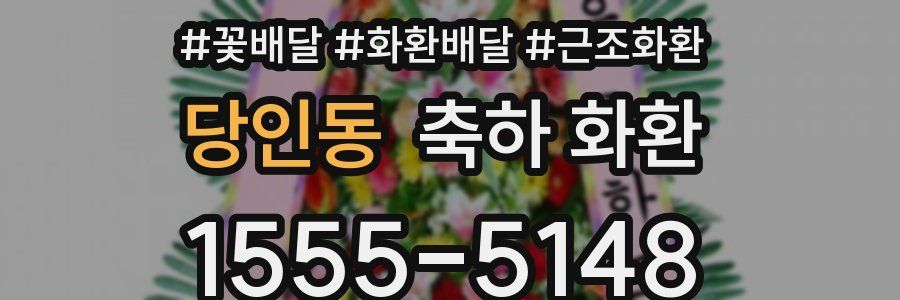 당인동 축하 화환