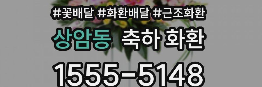 상암동 축하 화환
