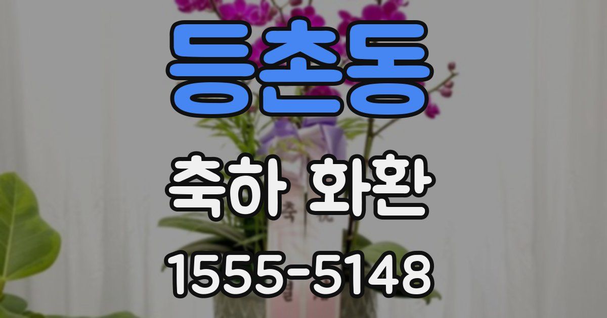 등촌동 축하 화환