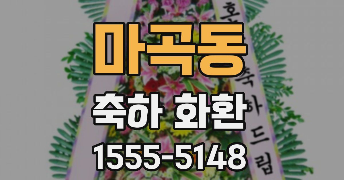 마곡동 축하 화환