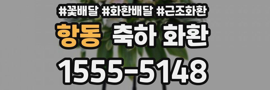 항동 축하 화환