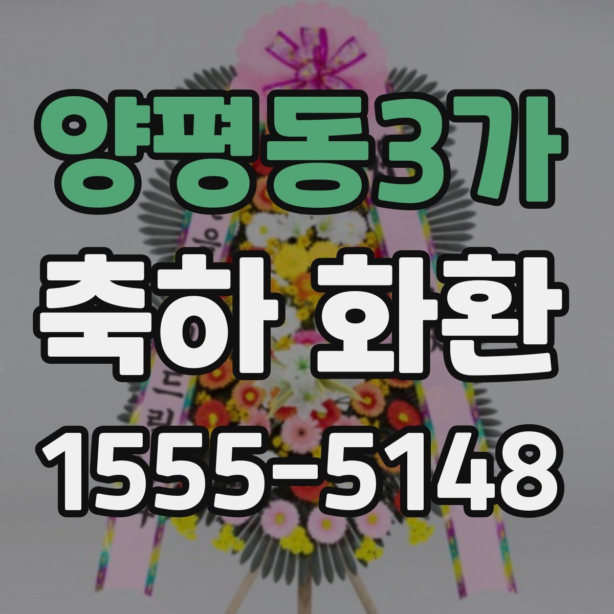 양평동3가 축하 화환 예산별 구성 비교